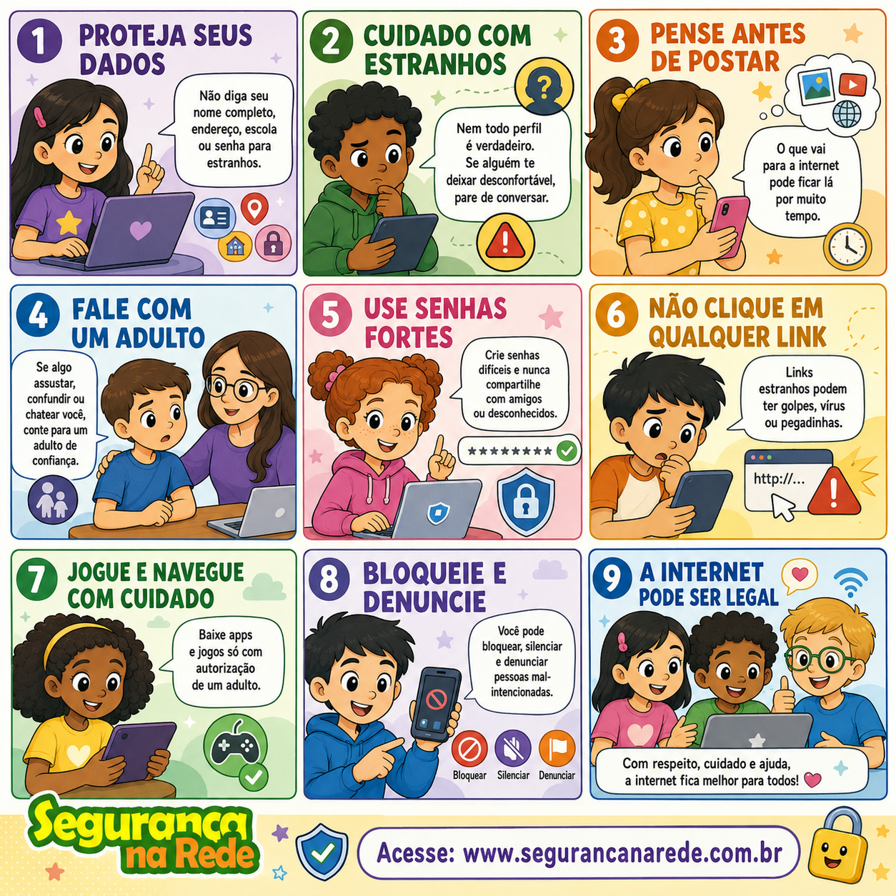 Capa Cartilha - Segurança Digital para Crianças