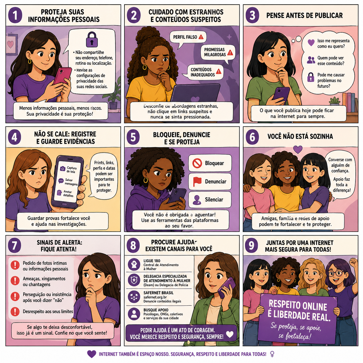 Capa Cartilha - Proteção das Mulheres na Internet